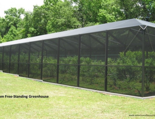 Bronze free standing greenhouse